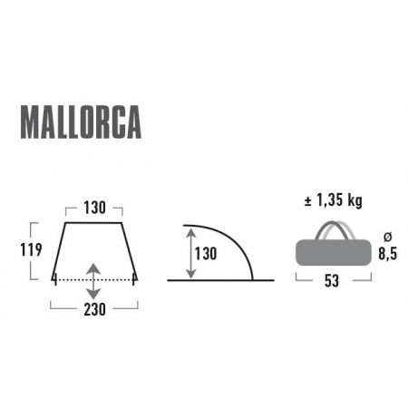 Plážový přístřešek - High Peak MALLORCA - 3