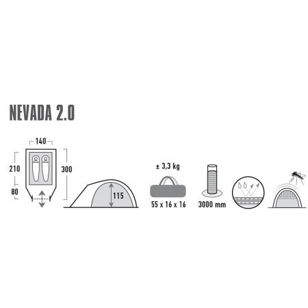 Outdoorový stan - High Peak NEVADA 2.0 - 10
