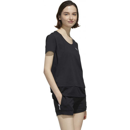 Dámské tričko - adidas WOMEN ESSENTIAS MATERIAL MIX TEE - 6