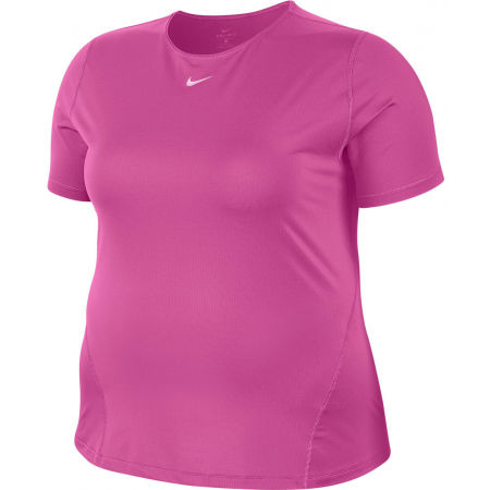 Nike TOP SS ALL OVER MESH PLUS W - Dámské tričko plus size