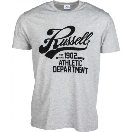 Pánské tričko - Russell Athletic SCRIPT S/S CREWNECK TEE SHIRT - 1