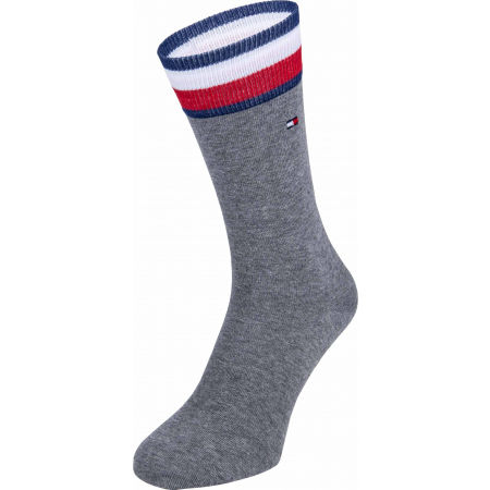 Pánské ponožky - Tommy Hilfiger MEN ICONIC FLAG SOCK 2P - 3