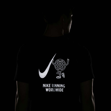Pánské běžecké tričko - Nike DRY TEE WILD RUN GLOBEY M - 8