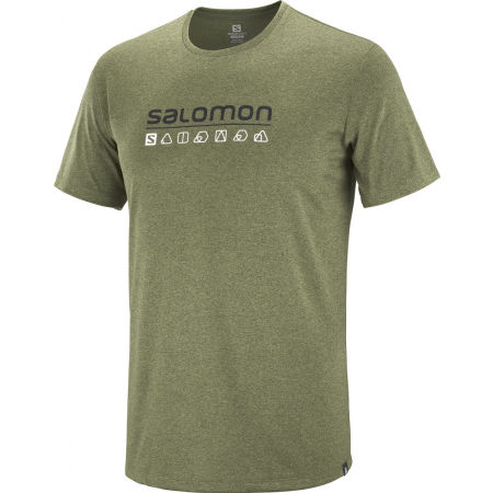 Pánské tričko - Salomon AGILE GRAPHIC TEE M - 1