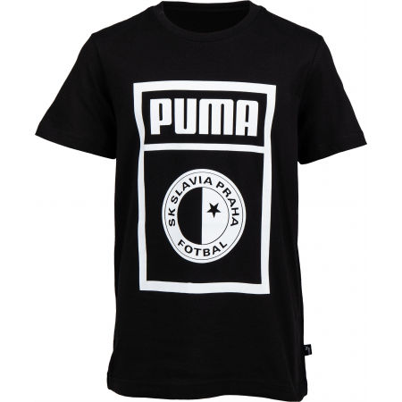 Puma SLAVIA PRAGUE GRAPHIC TEE JR - Juniorské triko