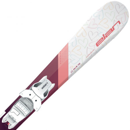 Dětské sjezdové lyže - Elan LIL SNOW W QS + EL 4.5 - 2