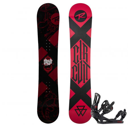 Pánský snowboard set - Rossignol CIRCUIT WIDE + BATTLE M/L - 1