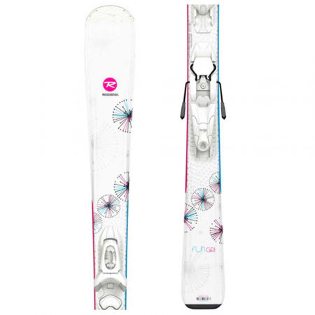 Dívčí sjezdové lyže - Rossignol FUN GIRL KID-X 100-130 + KID-X 4 B76 - 1