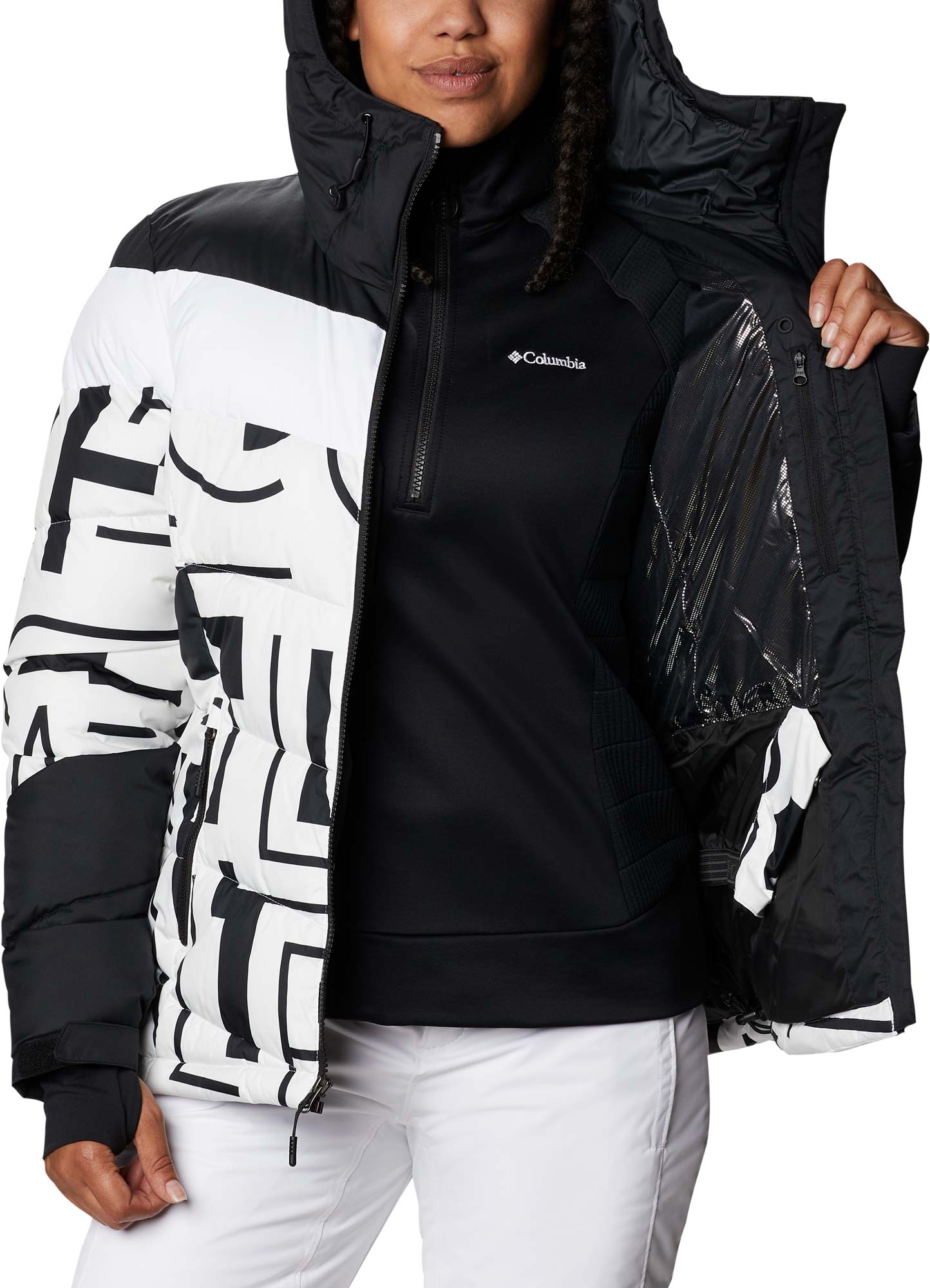 Dámská zateplená lyžařská bunda