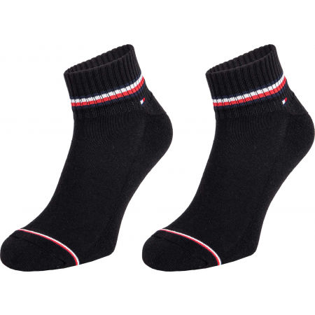 Pánské ponožky - Tommy Hilfiger MEN ICONIC QUARTER 2P - 1
