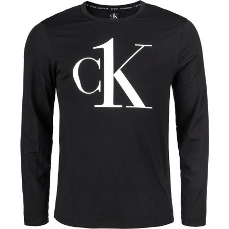 Pánské tričko s dlouhým rukávem - Calvin Klein L/S CREW NECK - 1