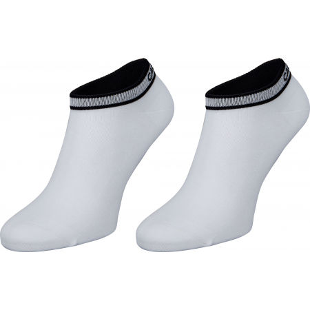 Dámské ponožky - Calvin Klein WOMEN LINER 2P LOGO CUFF STRIPE SPENCER - 1