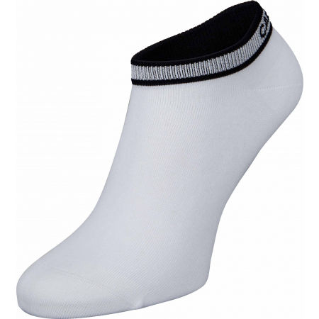 Dámské ponožky - Calvin Klein WOMEN LINER 2P LOGO CUFF STRIPE SPENCER - 2