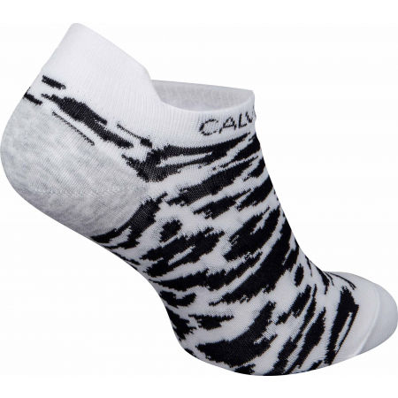 Dámské ponožky - Calvin Klein WOMEN LINER 2P LEOPARD BACK TAB - 3