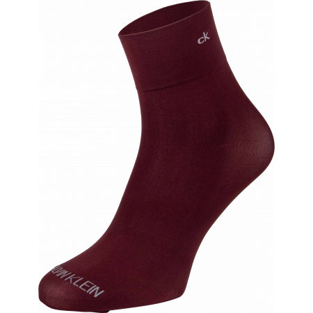 Dámské ponožky - Calvin Klein WOMEN SHORT CREW 2P CRYSTAL LOGO TROUSER MELISS - 4