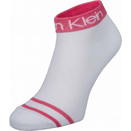 Dámské ponožky - Calvin Klein WOMEN SHORT SOCK 2P LEGWEAR LOGO ZOEY - 2