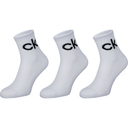 Pánské ponožky - Calvin Klein MEN QUARTER 3P LOGO JASON - 1