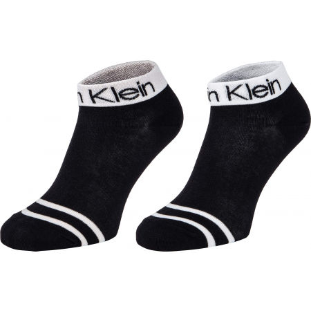 Dámské ponožky - Calvin Klein WOMEN SHORT SOCK 2P LEGWEAR LOGO ZOEY - 1
