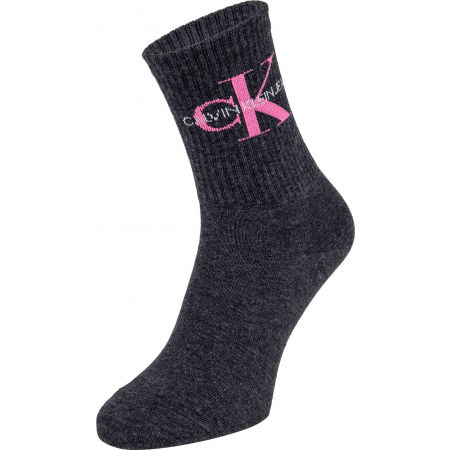 Calvin Klein WOMEN SHORT SOCK 1P JEANS LOGO BOWERY - Dámské ponožky