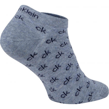 Pánské ponožky - Calvin Klein MEN LINER 2P ALL OVER CK LOGO EDUARDO - 5