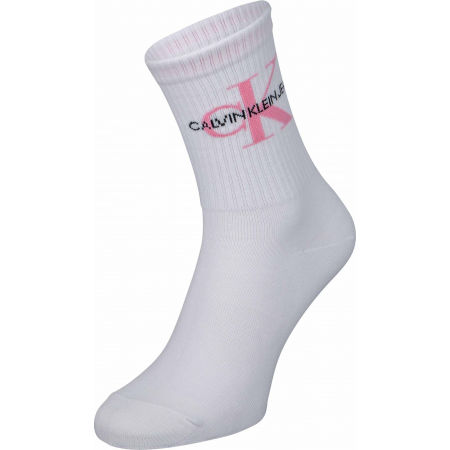 Dámské ponožky - Calvin Klein WOMEN SHORT SOCK 1P JEANS LOGO BOWERY - 1