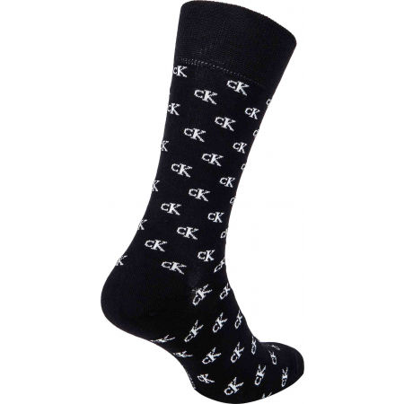 Pánské ponožky - Calvin Klein MEN CREW 4P JEANS LOGO GIFTBOX WADE - 3
