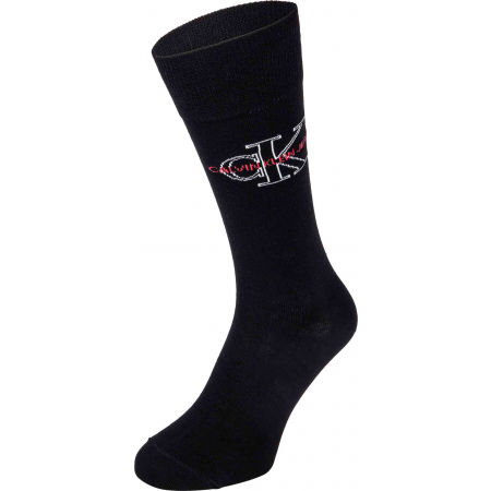 Pánské ponožky - Calvin Klein MEN CREW 4P JEANS LOGO GIFTBOX WADE - 8