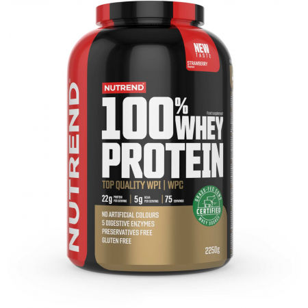 Protein - Nutrend 100% WHEY PROTEIN 2250 g JAHODA