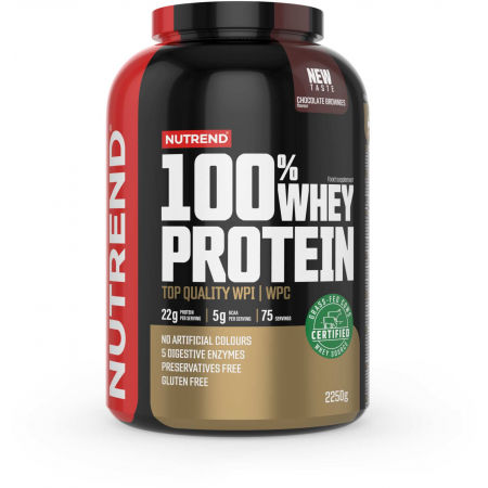 Protein - Nutrend 100% WHEY PROTEIN 2250 g ČOKOLÁDOVÉ BROWNIES