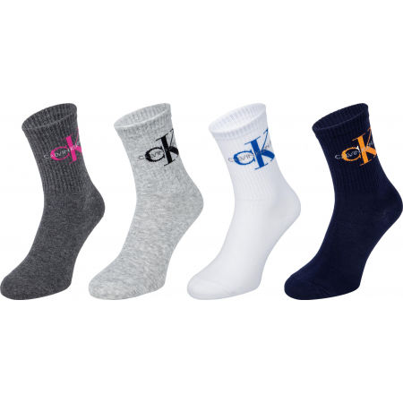 Dámské ponožky - Calvin Klein WOMEN 4P GIFTBOX  JEANS LOGO HUDSON - 1
