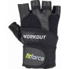 Kožené fitness rukavice - Fitforce LINEAR - 1
