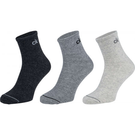 Pánské ponožky - Calvin Klein MEN QUARTER 3P NICK - 1