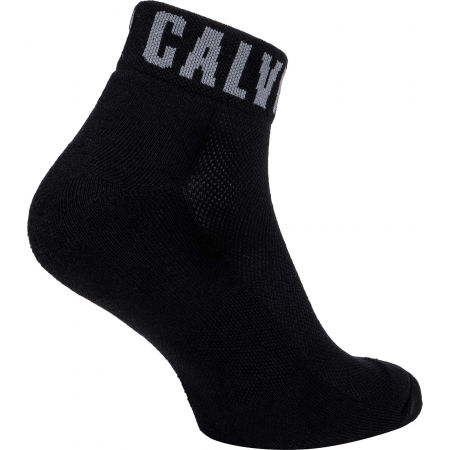 Pánské ponožky - Calvin Klein MEN QUARTER 3P LOGO CUFF DRAKE - 3