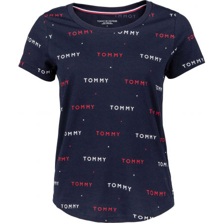 Dámské tričko - Tommy Hilfiger SS TEE PRINT - 1