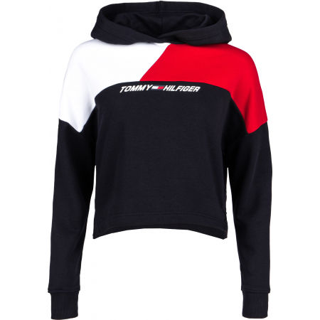 Tommy Hilfiger RELAXED COLOUR BLOCK HOODIE LS - Dámská mikina