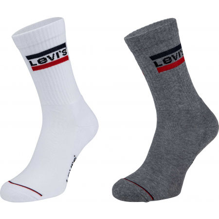 Levi's® REGULAR CUT SPRTWR LOGO 2P - Ponožky