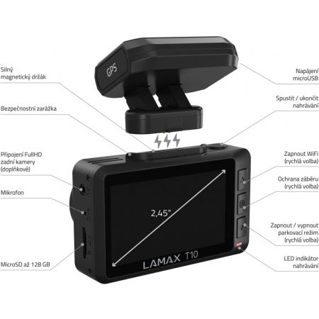 Autokamera - LAMAX T10 4K GPS - 4