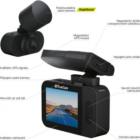 Autokamera - TrueCam M9 GPS 2.5K - 4