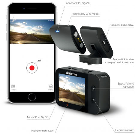Autokamera - TrueCam M5 GPS WIFI - 5