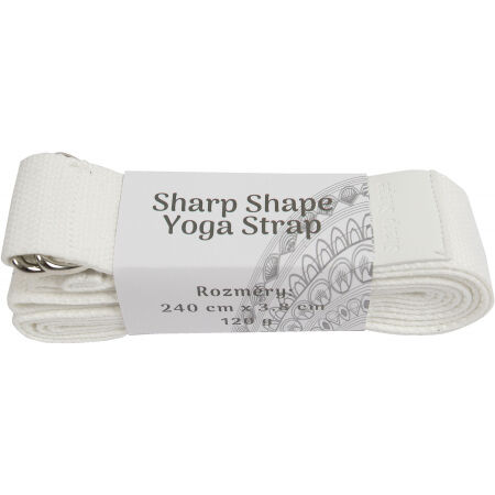 Jóga páska - SHARP SHAPE YOGA STRAP WHITE - 1