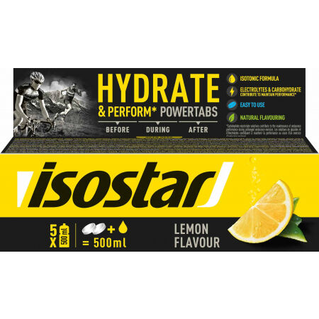 Rozpustný isotonický nápoj v tabletách - Isostar TABLETY BOX 120 G CITRON