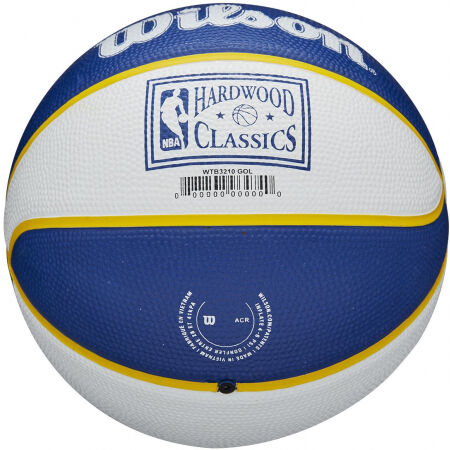 Mini basketbalový míč - Wilson NBA RETRO MINI WARRIORS - 6