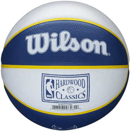 Mini basketbalový míč - Wilson NBA RETRO MINI WARRIORS - 2