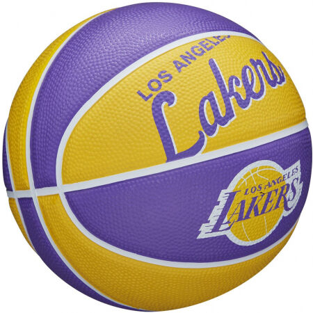 Mini basketbalový míč - Wilson NBA RETRO MINI LAKERS - 3
