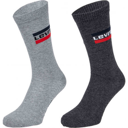 Levi's REGULAR CUT SPRTWR LOGO 2P - Ponožky
