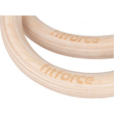 Dřevěné kruhy - Fitforce GYM RING SET - 4