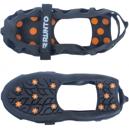 Gumové protiskluzové návleky na boty s kovovými hroty a stahováním na suchý zip - Runto NESMEK - 3