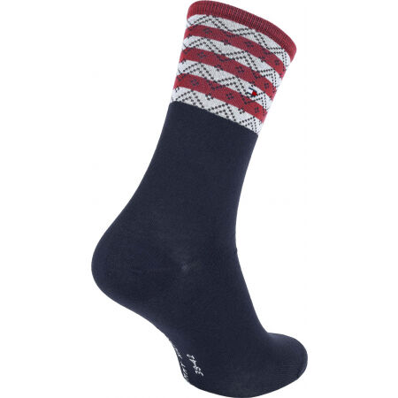 Dámské ponožky - Tommy Hilfiger WOMEN SEASONAL TENCEL SOCK 2P FOLK STRIPE - 5