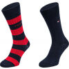 Pánské ponožky - Tommy Hilfiger MEN SEASONAL SOCK 2P RIB RUGBY - 1