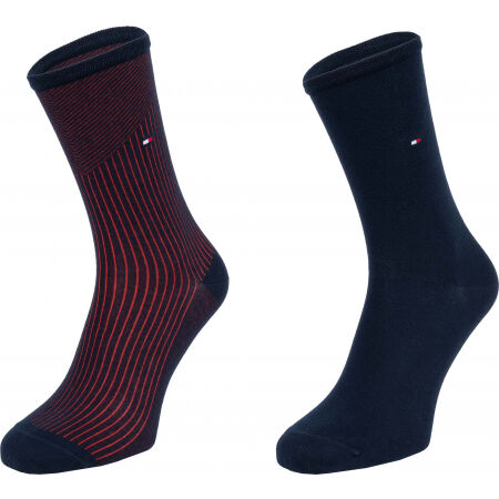 Dámské ponožky - Tommy Hilfiger WOMEN SEASONAL TENCEL SOCK 2P RIB - 1